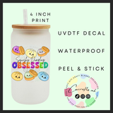 Squishy dumpling obsessed Uvdtf single decal (4”, 10cm)