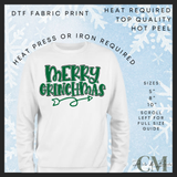Merry grinchmas DTF transfer
