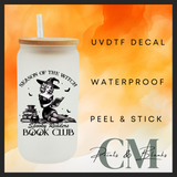 Spooky readers book club uvdtf single transfer (4” / 10cm)