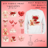 The valentines collection 26 large DTF transfer