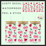 Pink Cherry Drip 16oz uvdtf wrap