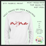 Mama bow DTF transfer