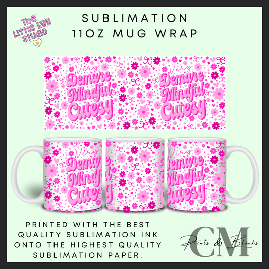 Very demure 11oz sublimation mug wrap