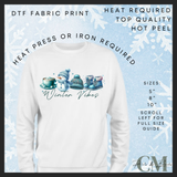 Winter vibes DTF transfer