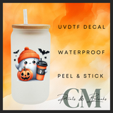 Ghost with cup Uvdtf single transfer (3” / 7.62cm)