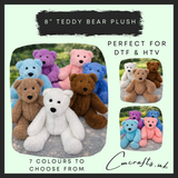 8” teddy bear plush