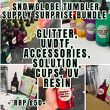 Snowglobe tumbler supply surprise bundle